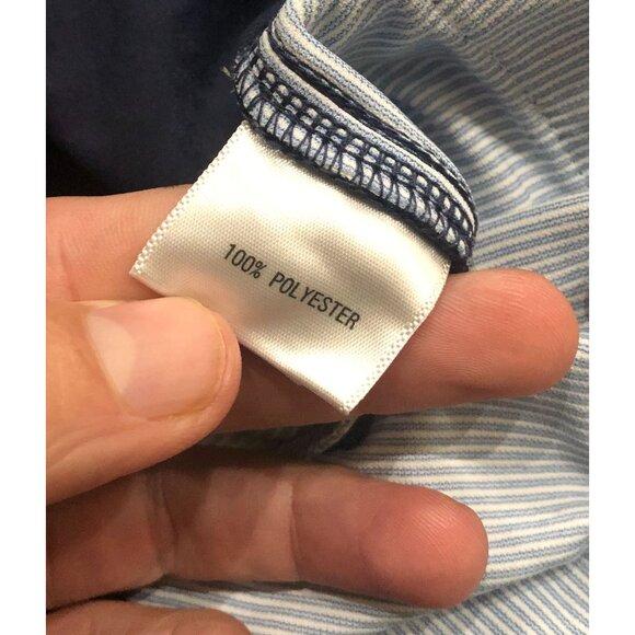 Peter Millar Mens Size 34x32 Navy Blue Straight Fit Flat Front Casual Cotton Pan - Picture 4 of 6